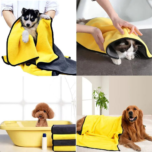 Serviette en Microfibre pour Chien Séchage Rapide