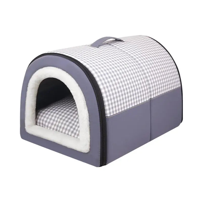 Maison pour chiots portable avec fond antidérapant