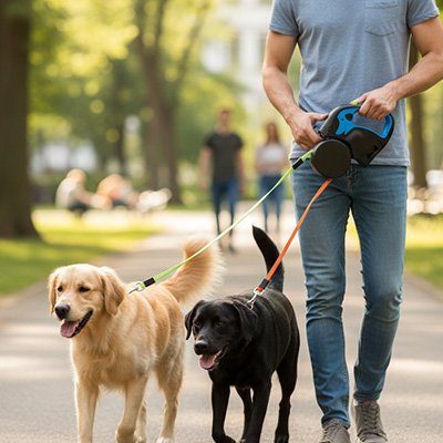 Laisse double pour Chien corpulant