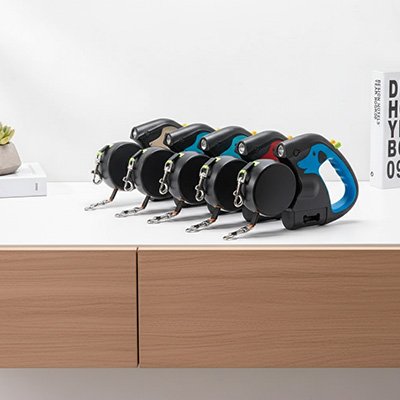 Laisse double pour Chien differente couleurs