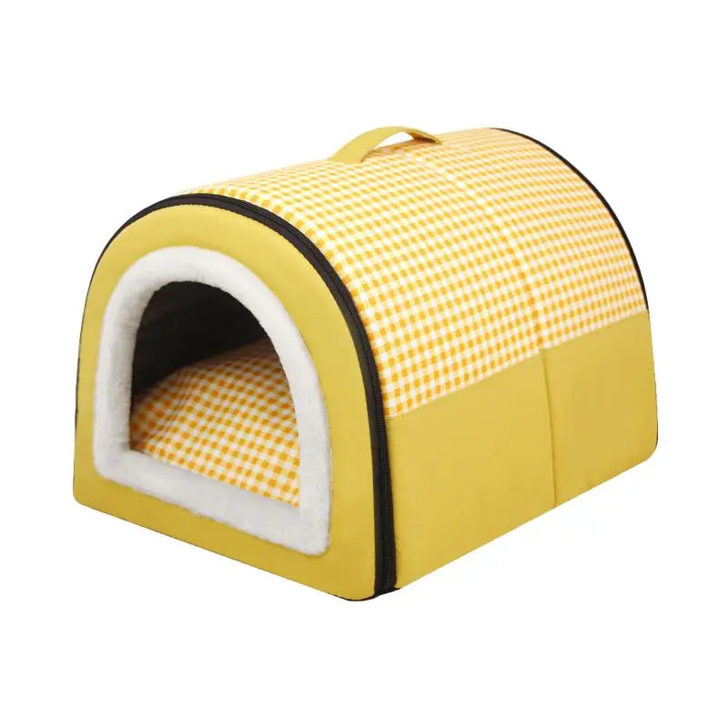 Maison pour chiots portable avec fond antidérapant